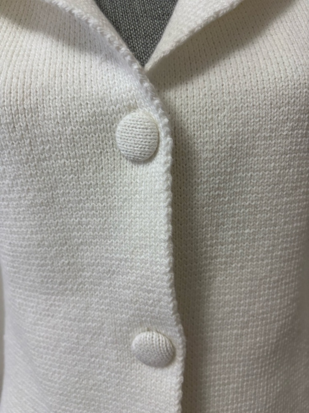 Zara Classic White Knit Women's Blazer Jacket - Picture 5 of 13